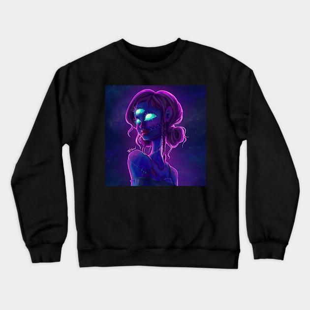 COSMIC GIRL Crewneck Sweatshirt by Tave Green